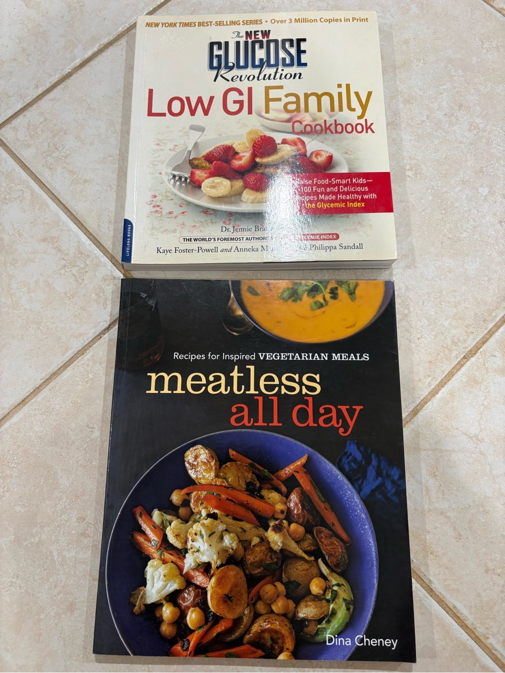 Meatless All Day and The New Glucose Revolution cookbooks